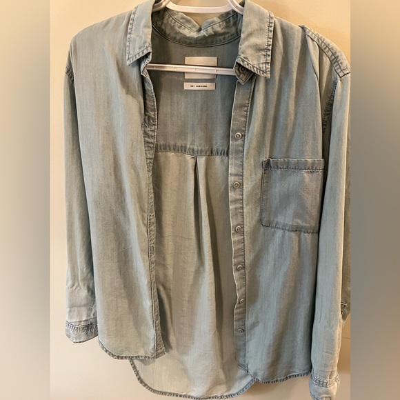Aritzia Community Lyocell Button Down Shirt - Picture 2 of 6